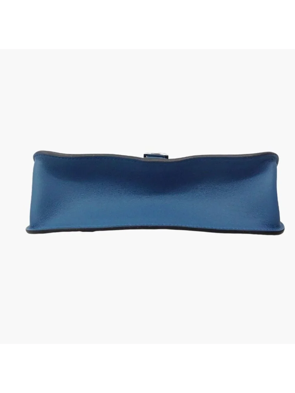 Hermes Handbag Halzan Mini Swift Blue Thailand Silver 2-Way Bag